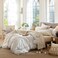 MooMee Sheet Set 100% Washed Cotton Lived-in Extra Deep Pocket Queen