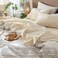 MooMee Sheet Set 100% Washed Cotton Lived-in Extra Deep Pocket Queen