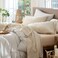 MooMee Sheet Set 100% Washed Cotton Lived-in Extra Deep Pocket Queen