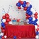 PartyDelight Dark Red Sequin Tablecloth 48X72 Inch Rectangular
