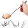 Angoily Stainless Steel Spaghetti Spoon, Pasta Server with Teeth, 9.4 Inch