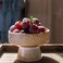 Cabilock Small Footed Bowl, Ceramic Pedestal Dish for Fruit, Keys and Candy