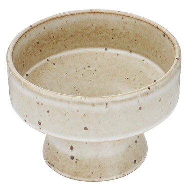 Cabilock Small Footed Bowl, Ceramic Pedestal Dish for Fruit, Keys and Candy