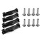 Dgzzi CPU Fan Retainer Bracket 4PCS Black CPU Fan Support Bracket for AM4