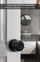 Goldenwarm Black Door Knobs Interior, Matte Black Privacy Door Knob 6 Pack
