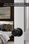 Goldenwarm Black Door Knobs Interior, Matte Black Privacy Door Knob 6 Pack