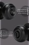 Goldenwarm Black Door Knobs Interior, Matte Black Privacy Door Knob 6 Pack