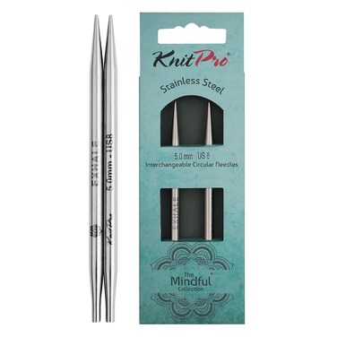 KnitPro The Mindful Collection Interchangeable Circular Needles 5" (13CM) Us Size 8 (5MM)