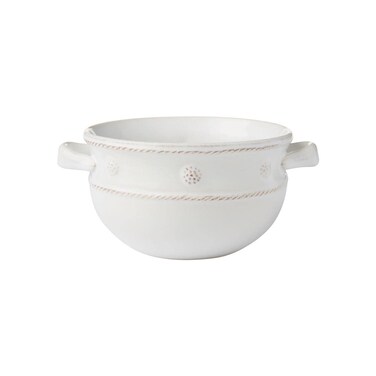 Juliska Berry & Thread Handled Soup Bowl - Whitewash