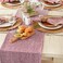 Dii Woven Basics Collection 100% Cotton Knit Table Runner, 15X108, Barn Red
