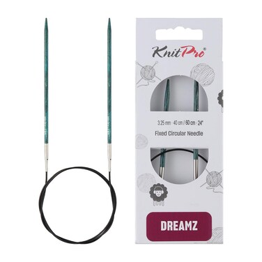 KnitPro Dreamz Fixed Circular Needles 24" (60CM) Us Size 3 (3.25mm)