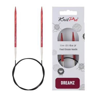 KnitPro Dreamz Fixed Circular Needles 24" (60CM) Us Size 8 (5MM)