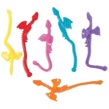 Fun Express Mini Sticky Dragons on a String, Set of 72