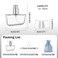 Jjkmall 30ML Clear Refillable Perfume Bottle, 1 Oz, Silver