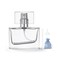 Jjkmall 30ML Clear Refillable Perfume Bottle, 1 Oz, Silver