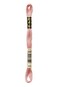 Dmc 117-224 Six Strand Embroidery Cotton Floss, Light Shell Pink, 8.7-Yard