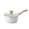 Sensarte Sauce Pan Bakelite Handle Replacement Only Compatible with 2.6 Qt Saucepan with Lid White