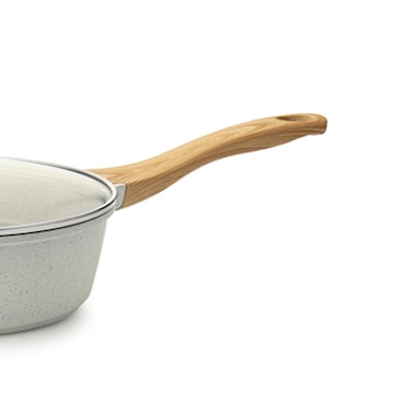 Sensarte Sauce Pan Bakelite Handle Replacement Only Compatible with 2.6 Qt Saucepan with Lid White
