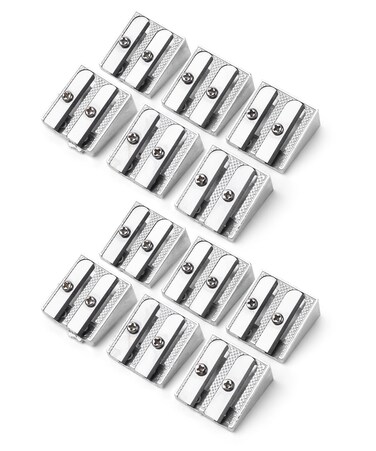 Mr. Pen Handheld Metal Pencil Sharpener, 12 Pack