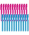 Mr. Pen Bulk Retractable Mechanical Eraser Pens, 24 Pack, Pink & Blue