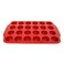casaWare Mini Muffin Pan 24 Cup Ceramic Coated Non-Stick (Red Granite)