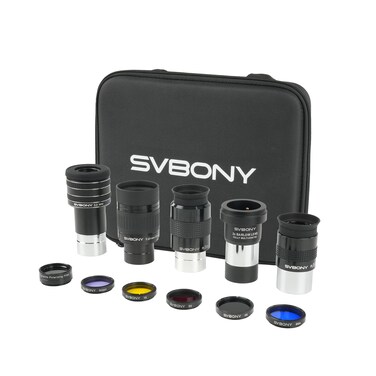 Svbony SV233 Telescope Eyepiece Set, 12 Piece Telescope Accessory Kit