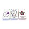 Junior Learning Fraction Flashcards - 3 Decks of 54 Cards for Math