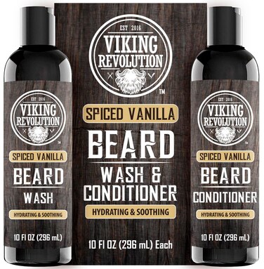 Viking Revolution Beard Wash & Conditioner Set - Spiced Vanilla - 10 Oz