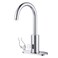 Wowow Touchless Motion Sensor Bathroom Faucet, Tall Automatic Bathroom Sink Faucet with Deck Plate, Control Box and Temperature Mixer for Vanity with Deck Plate, Chrome