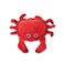 Fringe Studio Squeaker Pet Toy, Crab (289647) Medium