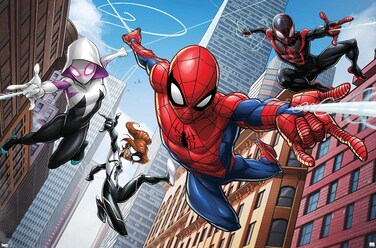 Trends International Marvel Comics - Spider-Man - Web Heroes Wall Poster, 22.375" X 34", Premium Unframed Version