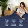 CGK Unlimited Twin Flat Sheet - Single Top Flat Sheet Only - Soft &amp; Cooling - Navy Blue
