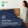 CGK Unlimited Twin Flat Sheet - Single Top Flat Sheet Only - Soft &amp; Cooling - Navy Blue