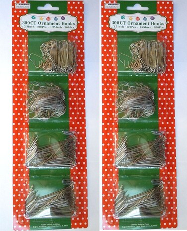 Regent 600 Count Holiday Ornament Hooks; Silver