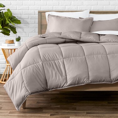 Bare Home Full Comforter Set - 1800 Ultra Soft (Full, Khaki)