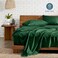 Bare Home Printed Sheet Set 1800 Ultra-Soft (Full, Heathered Forest Green)