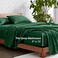 Bare Home Printed Sheet Set 1800 Ultra-Soft (Full, Heathered Forest Green)