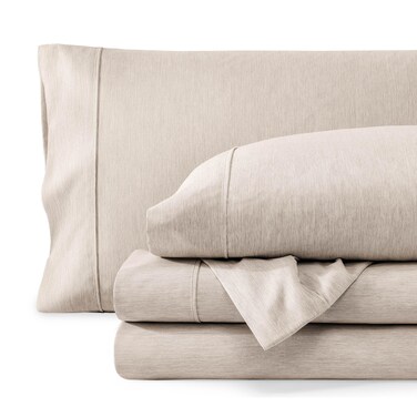Bare Home Printed Sheet Set - 1800 Ultra-Soft (King, Heathered Pebble)