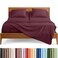 Bare Home Sheet Set - 1800 Ultra-Soft (Split Head Flex King, Burgundy)