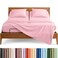 Bare Home Sheet Set - 1800 Ultra-Soft (Split Head Flex King, Light Pink)