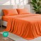 Bare Home Sheet Set - 1800 Ultra-Soft (Split Head Flex King, Orange)