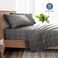 Bare Home Printed Sheet Set (Queen, Modern Plaid - Grey/White)
