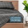 Bare Home Printed Sheet Set (Queen, Modern Plaid - Grey/White)
