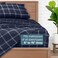 Bare Home Printed Sheet Set (Queen, Modern Plaid - Midnight/White)