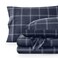 Bare Home Printed Sheet Set (Queen, Modern Plaid - Midnight/White)