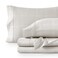 Bare Home Printed Sheet Set (Queen, Modern Plaid - Stone/White)