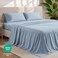 Bare Home Queen Sheet Set - 1800 Ultra-Soft (Queen, Dusty Blue)