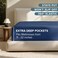Bare Home Deep Pocket Fitted Sheet (Full XL - 22" Pocket, Dark Blue)