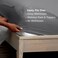 Bare Home Deep Pocket Fitted Sheet (Queen - 24" Pocket, Grey)