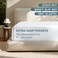 Bare Home Deep Pocket Fitted Sheet (Split Queen - 22'' Pocket, White)